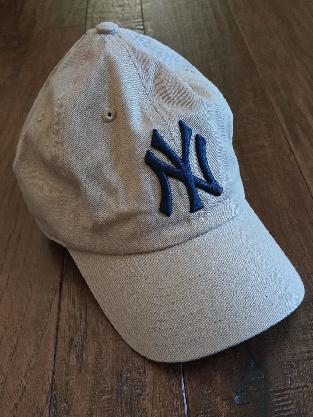 New York Baseball Hat Cap with Navy Embroidered Logo
